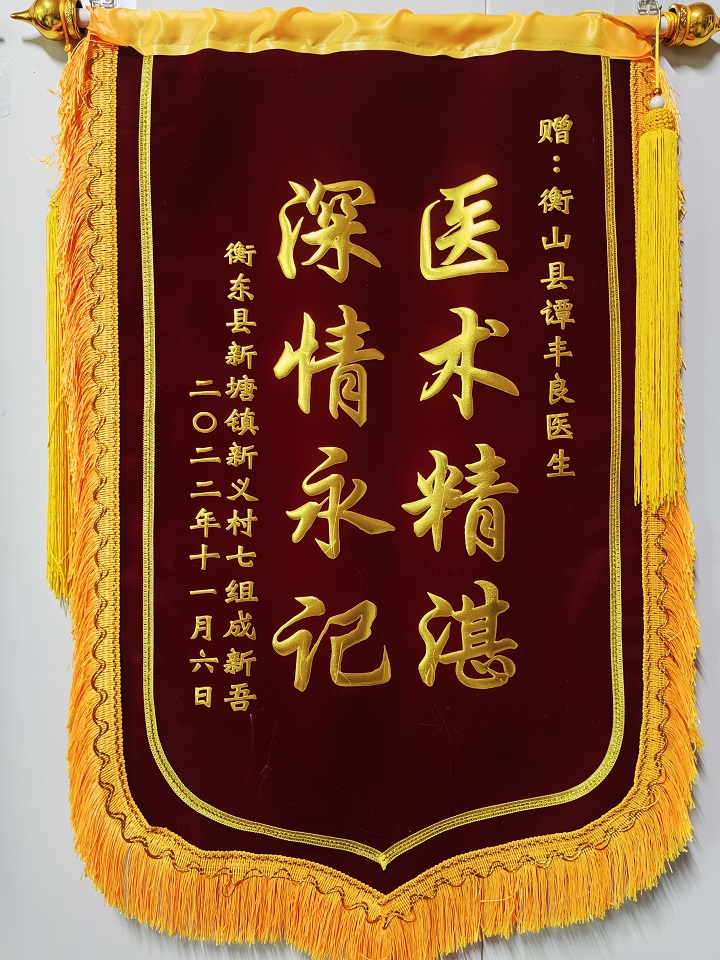 患者赠送谭丰良医师锦旗13